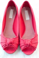 zapato plano lazo
